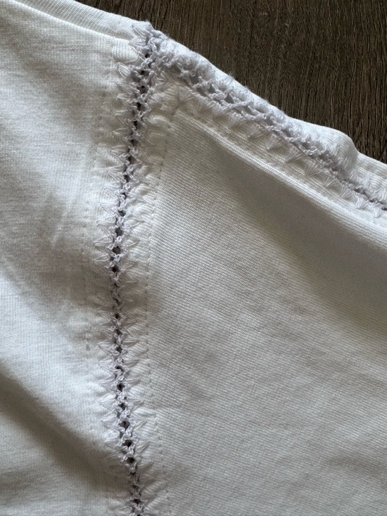 New! Madewell Women's Embroidered Boxy Knit Tee - Oversized - Picture 4 of 6